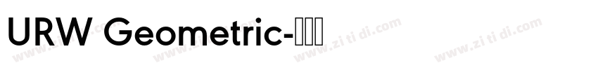 URW Geometric字体转换